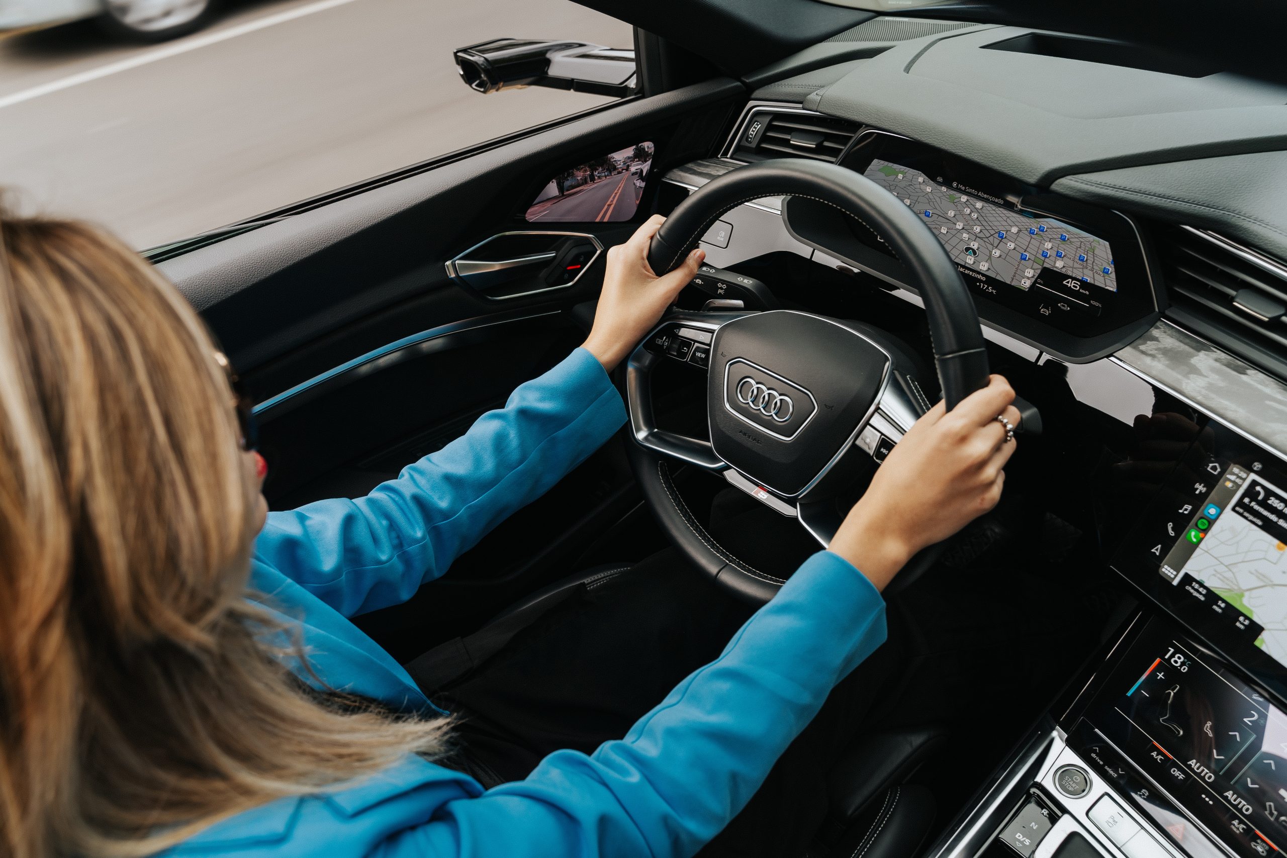 Audi driving 